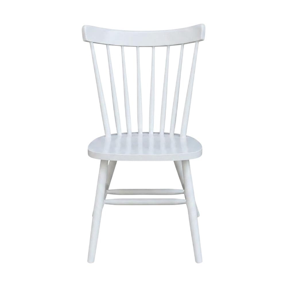 Parawood Dining Chair with Solid-Wood Frame by Furnifact – Parawood, White