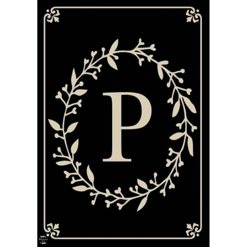 Briarwood Lane Everyday Double Sided House Flag 40x28 For Outdoor Classic Monogram Letter P Double-Sided House Flag