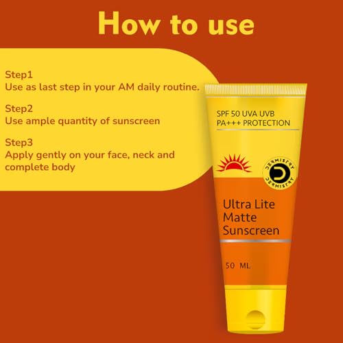 Ultra Lite Matte Oil Free Water Based Sunscreen SPF 50 For Oily Acne Prone, Dry & Combination Skin, Daily Use Broad Spectrum UVA UVB No White Cast... - Image 6