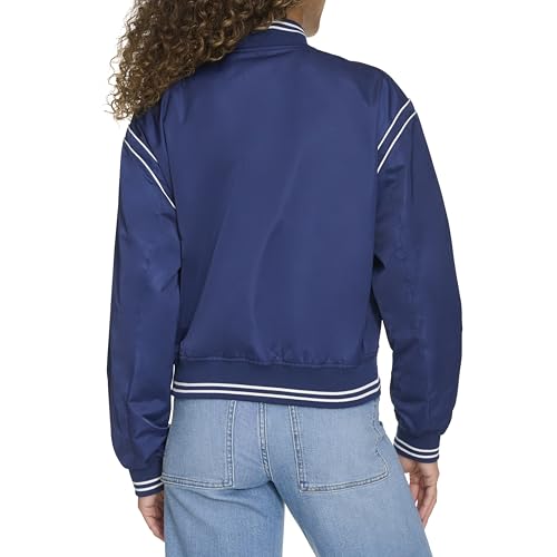 Champion Women's Cropped Varsity Bomber Jacket4