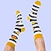 Imagen de BISOUSOX Calcetines Divertidos para Hombres Calcetines de Algodón Calcetines Coloridos Calcetines Locos de Moda para Hombres con Patrón Calcetines Clásicos Zapatos Novedosos Regalo para Esposo Amigo
