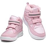  ZYLDK Botas de Nieve Unisex Niños Zapatos de Senderismo Forradas Cálidas Ligero al Aire Libre Nieve Botas de Invierno,Rosa,32