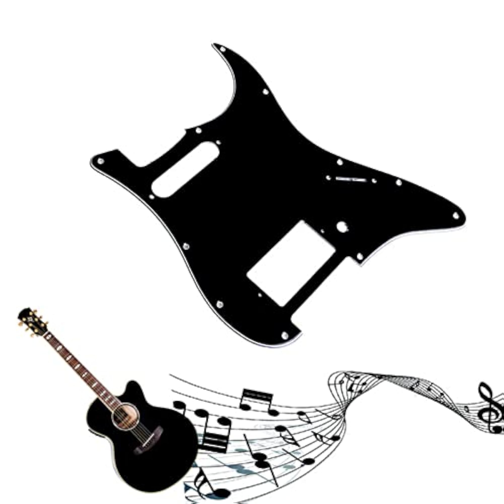 3 Ply Guitar Pickguard for HS Single Humbucker