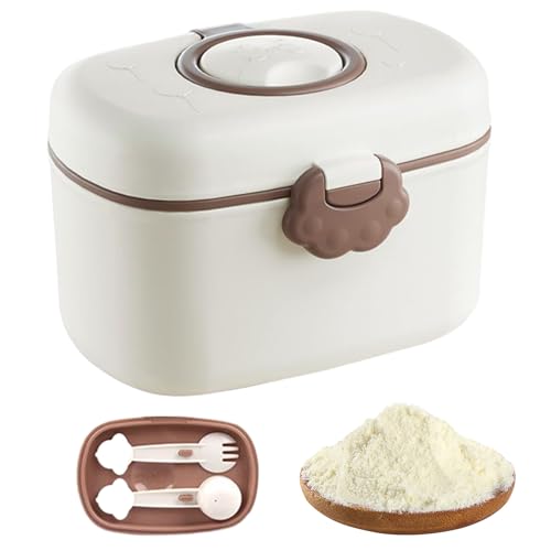 Hiemible Dispensador De Leche En Polvo - Porta Snacks Para Bebé - Taper Portátil Para Uso Diario En Guardería Viaje Cocina