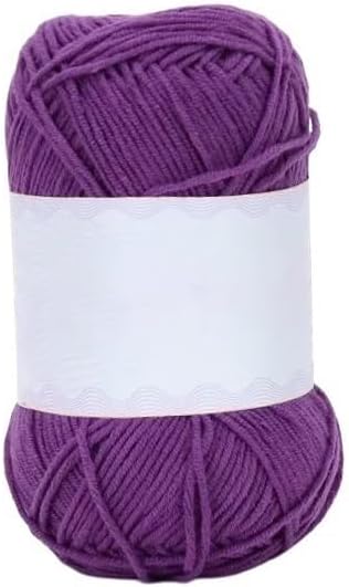 5 Rolls 4-Ply Crochet Thread 60% Cotton 40% Acrylic Blend 40g 128m Crafting Supplies(49)