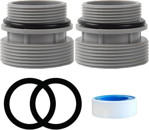 WEITAPYT 2 Pièces Adaptateurs de Tuyau pour Piscine 4560 Raccord de Pompe à Piscine Kit pour Connecteur de Tuyau 40 mm à 1 1/2 Pouces Compatible pour Piscine