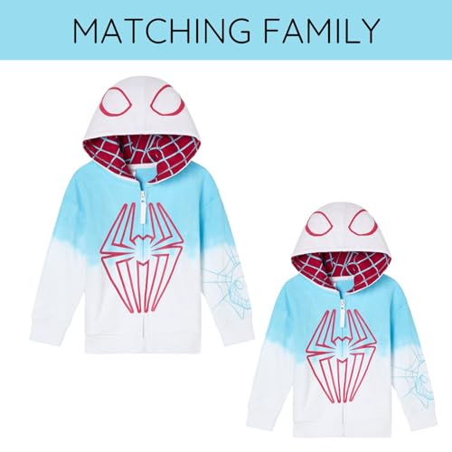 Image of Marvel Spider-Man Matching Family Cosplay Fleece Zip-Up Hoodie