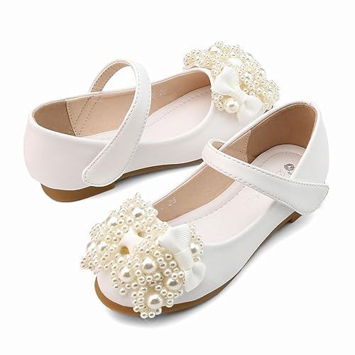Girls Sparkle Mary Jane Ballerina Flat Glitter Low Heel School Princess Wedding Flower Dress Shoes for Toddler/Little Kid/Big Kid4