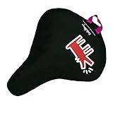Mit zusätzlicher Schlaufe, durch die man das Sattelrohr schieben kann, als Diebstahlschutz
