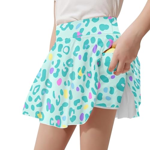 Girl's Pleated Mini Skirt Golf Tennis Skirt with Shorts Stretchy Athletic Dance Sports Skorts A Line Swing Skirt2