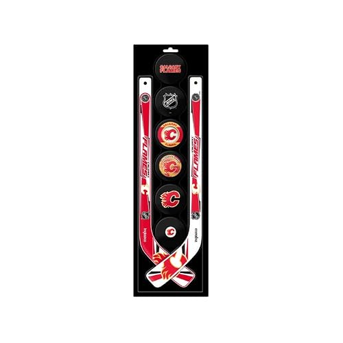 Inglasco NHL Calgary Flames Faceoff 8-Pack Action Set