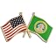 Washington and USA Gold-Colored Plated