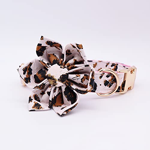 Pink Leopard Dog Collar, Flower Dog Collar, Girl Dog Collars Flower #TOP1