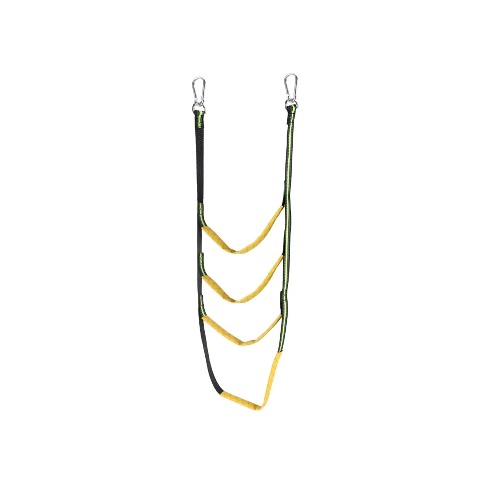 Marine Rope Ladder, Boat Folding Hanging Rope Ladder Inflatable Multicolor 3-5 Steps(Green 4 Step)