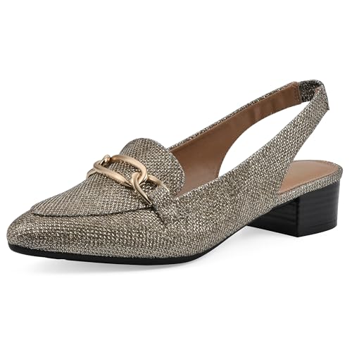 Image of WHITE MOUNTAIN Women's Boreal Low Block Loafer Heel