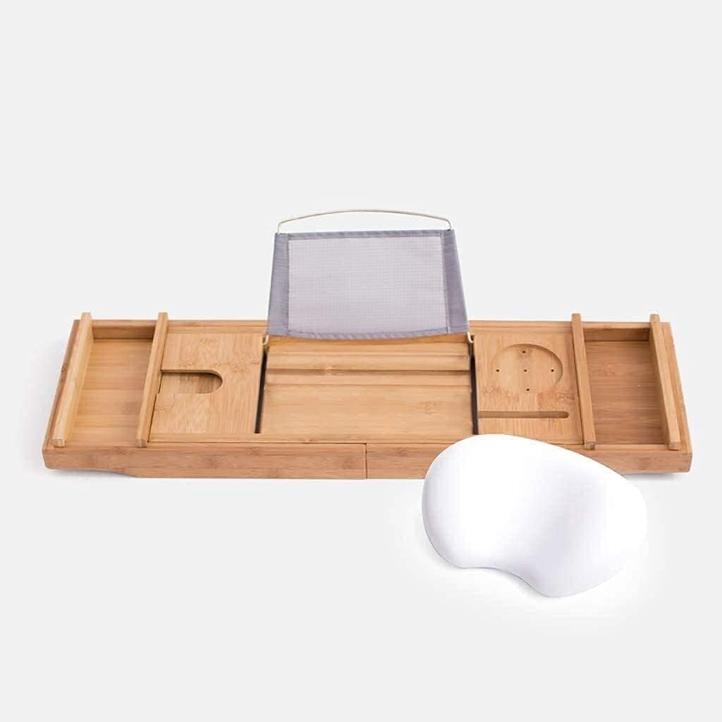 Bathtub Tray, Bath Trays Multifunction Bathroom Shelving Anti- Wood Bathtub Rack Shelf Wine Rack Length Bearing Strong Foldable Bathtub Cover Bathroom Trays