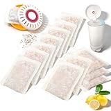 PurifyLogix Lemon-Scented Deodorizer Packs for Baby Puck Cartridge, Odor Absorber Refills Compatible with Baby Munchkin Step and Pail Diaper Pails, 12 PCS (For 3.5