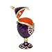 QIFU-Hand Painted Enameled Faberge Egg Style Decorative Hinged Jewelry Trinket Box Unique Gift for Home Decor