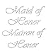 Lot of 2 Rhinestone Maid and Matron of Honor Wedding Iron on Transfer (1 Maid of Honor) (1 Matron of Honor)