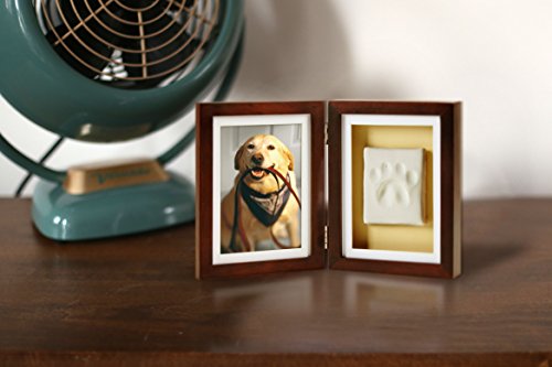 Pearhead Dog Or Cat Pawprint Pet Keepsake Photo Frame With Clay Imprint Kit, Perfect For Pet Lovers, Espresso #TOP3