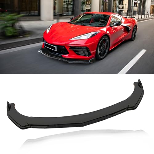KEEPDSGN Front Bumper Lip Splitter Spoiler Universal Front Lip Body Kit for Cars Compatible with Chevy Camaro Chevrolet Corvette C8 C7 Honda Civic Accord Audi Dodge Charger Ford Mustang M3 M5