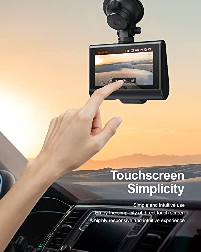 Izeeker 4K Dash Cam Front And Rear, Wifi Car Camera With 32GB Sd Card, 3” Ips Display, Gps, 24H Parking Mode, Night Vision, Wdr, 170°Wide Angle, G-Sensor, App Control, Loop Recording - 8