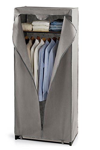 Gastone Armario, Tela, Gris, 80u00a0x 50u00a0x 180u00a0cm