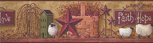 Betterhomesgardensfaithhopelovewallpaperborder  Urban Country Home Decor Better homes gardens faith hope love wallpaper border  urban country home decor