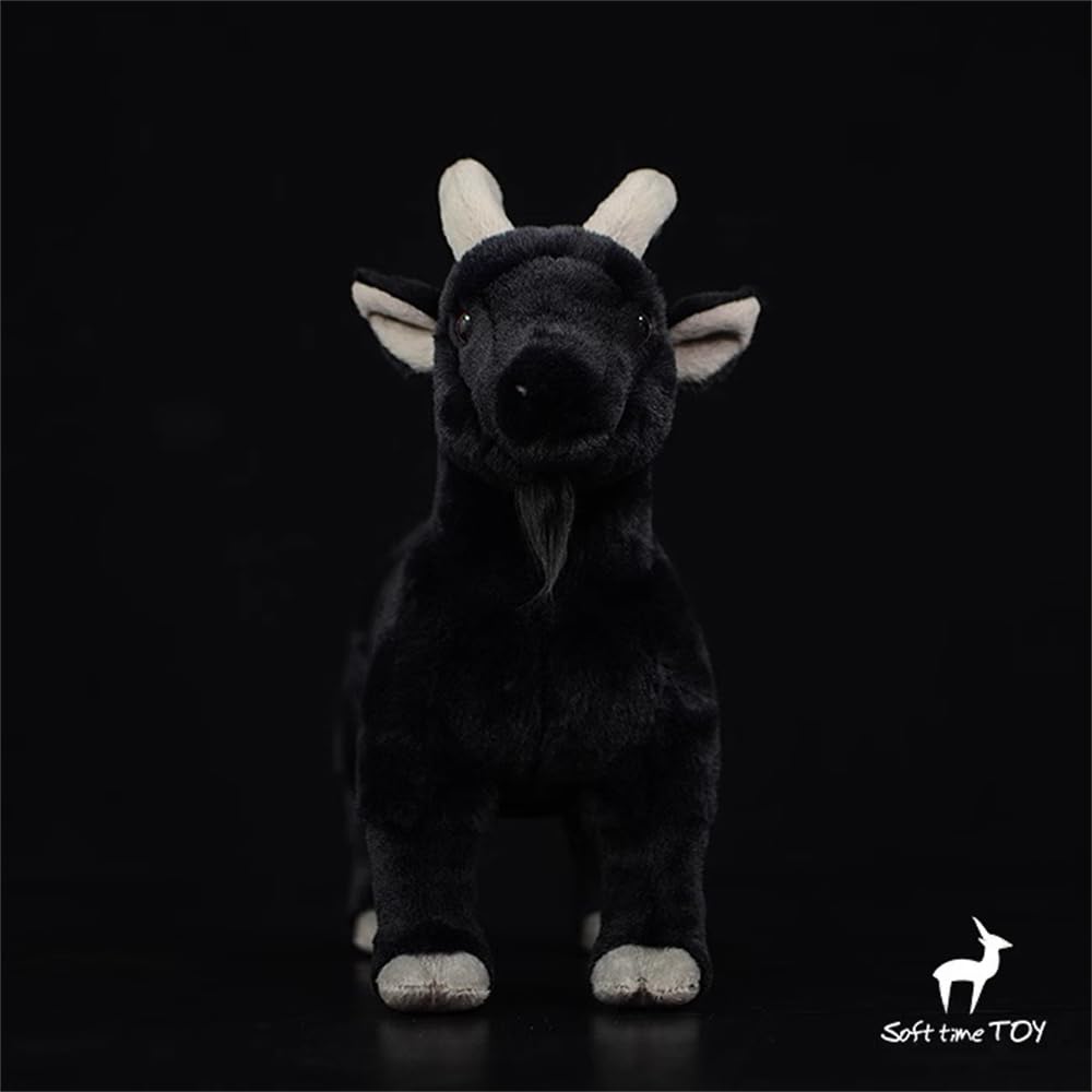 Amazon.co.jp: Fmtop-JP 黒ヤギ ぬいぐるみ かわいい リアル 黒山羊