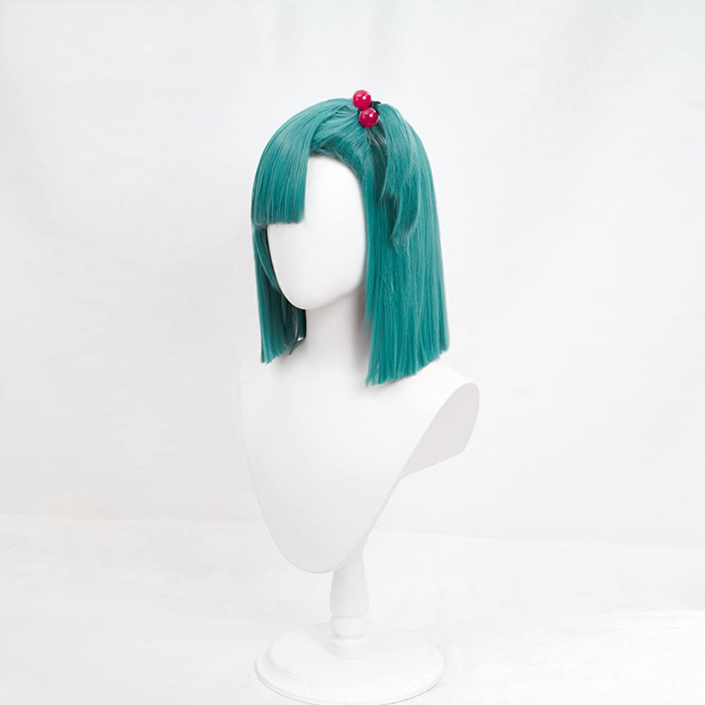 Cosply Wig Green Blue 35cm 13inch with bangs