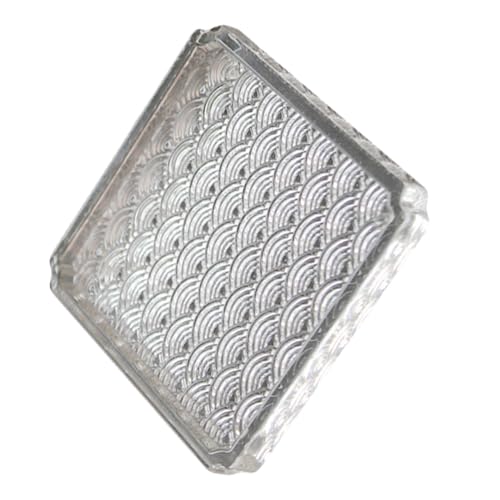 Happyyami 耐熱ガラス製海波模様琉璃杯?コースター 風デザイン滑らか表面 清掃簡単 茶 コーヒーカップ用断熱パッド