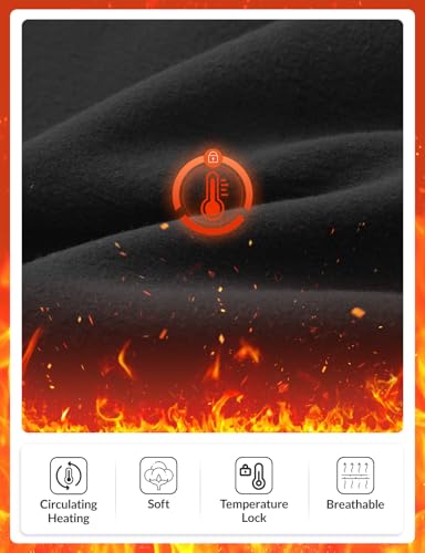 baleaf Women's Petite Fleece Lined Pants Winter Thermal Warm Yoga Flare Leggings 27" Snow Pants3