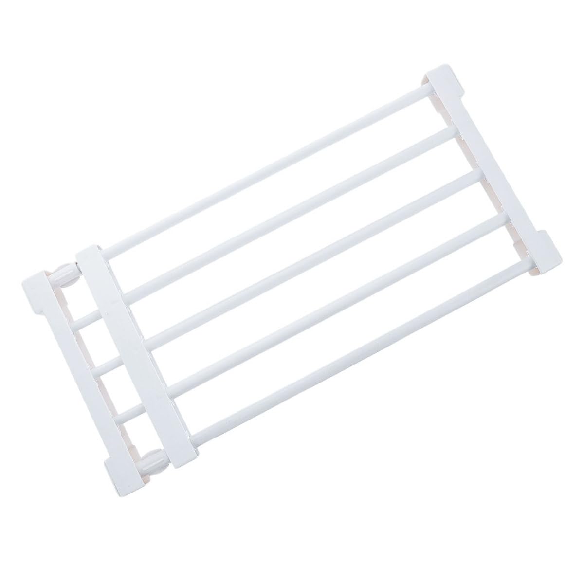 Separador de Almacenamiento Extensible Blanco de Plástico para Armario