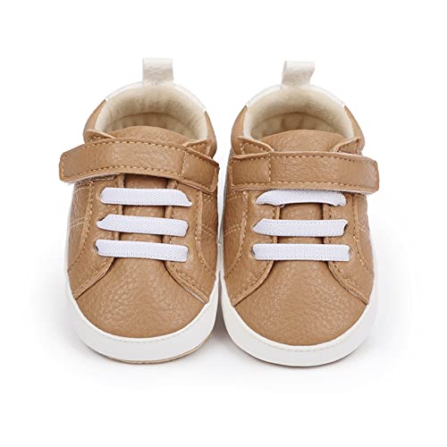 Image of RVROVIC Baby Boys Girls Anti-Slip Sneakers Soft Ankle Boots Toddler First Walkers Newborn Crib Shoes