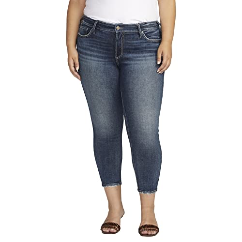Jean skinny Suki Silver Jeans galbant mi-haute anti-bâillement pour femme ronde