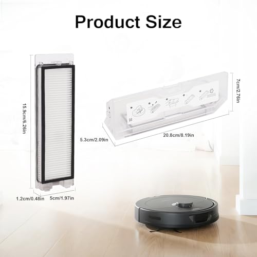 Image of Dust Bin Box Compatible with Roborock Q Revo Robot Vacuum Cleaner /Roborock P10 Vacuum Cleaner - Waste Collection Dustbin Box Replacement Accessories Spare Parts