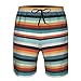 AQRJKHD Men's Swim Trunks Fashion Striped Quick Dry Board Shorts with Pocket Swimsuit Swimwear Men Beach Shorts White