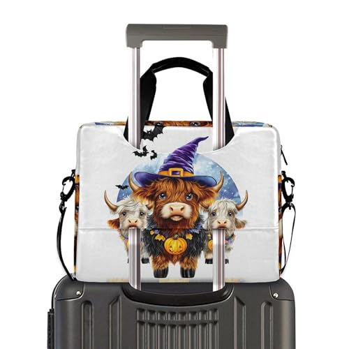 Funda para portátil ALAZA Highland Cows Halloween 13-15.6 pulg miniatura 3