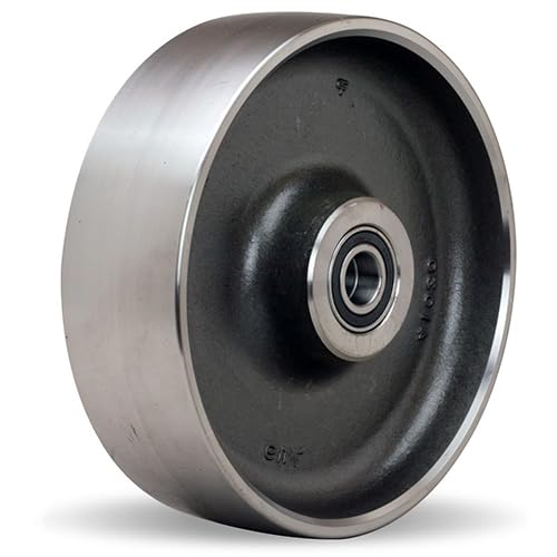 12" Hamilton-MaxiDuty R-MD-124FST Rigid Plate Caster Forged Steel Wheel 23000 lb
