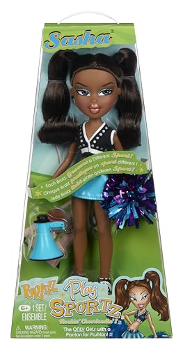 Bratz Play Sportz Sasha (Cheerleading) - Modna Lalka z Akcesoriami