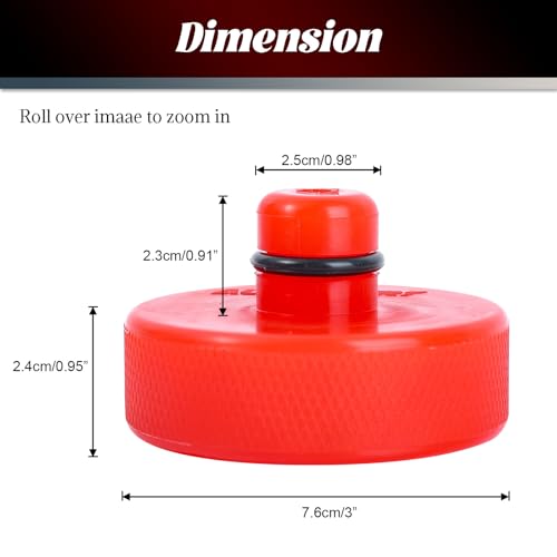 Jack Pad Lifting Pucks Floor Jack Stand Adapter for Tesla Model 3 Y S X 2017-2024 Red Reinforced Polyurethane Pinch Weld Chassis Protector
