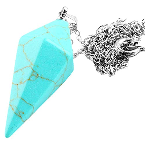 グリーンハワイトストーンピラミッド振り子ヒーリング-5 PC.