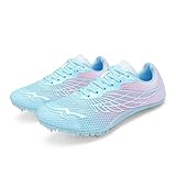 Purfitall Zapatos de Atletismo para Hombres Mujeres Spikes Atletismo Running Shoes Zapatillas con Clavos de Salto Velocidad...