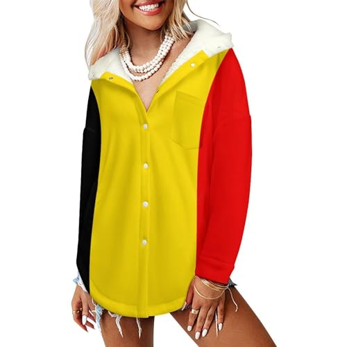 Sweatshirt jaune femme hoodies veste polaire manches longues chaude à capuche
