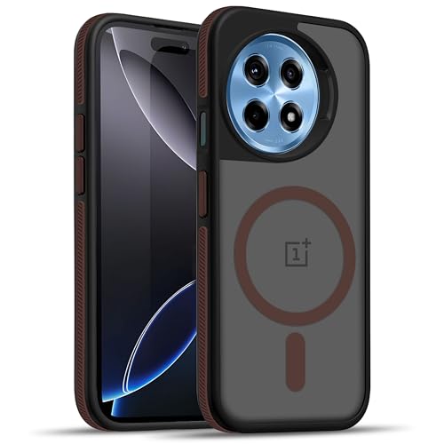 Image of V-TAN Frosted Ultra Matte Back Cover Case for OnePlus 11R | Compatible with Wireless Charging | Smooth Sides with Grip | Stylish Protective Design (Brown)