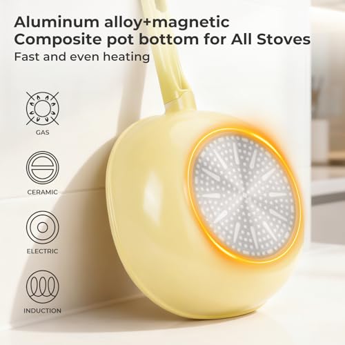 50% Off HANLE Ceramic Nonstick Saute Pan - Induction Compatible