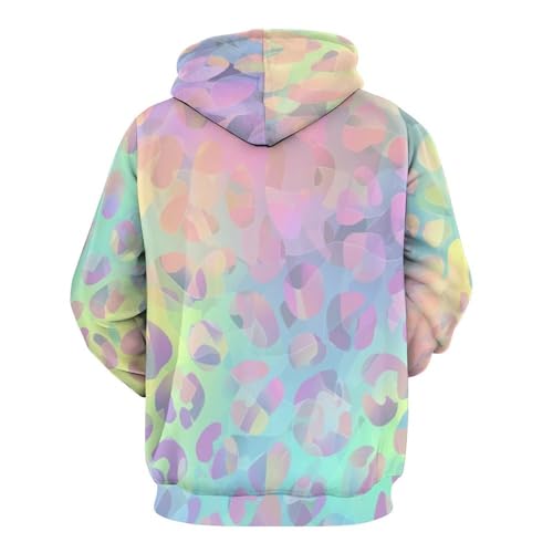 Sweat à capuche imprimé 3D léopard, le pull imprimé couple personnalisé idéal pour offrir - 3