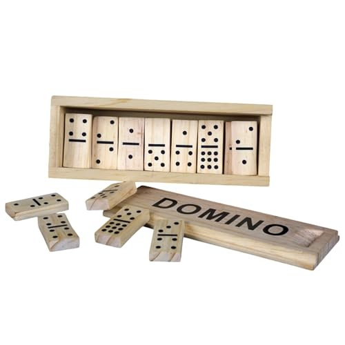 Classic Wooden Dominoes Set miniatura 3