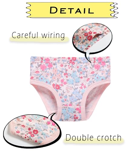Boboking Girls Soft Underwear Toddler Kids Briefs Cotton Panties 12-pack2