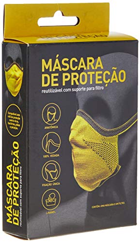 Fiber Knit Máscara Esportiva, Verde Limão, Tamanho G